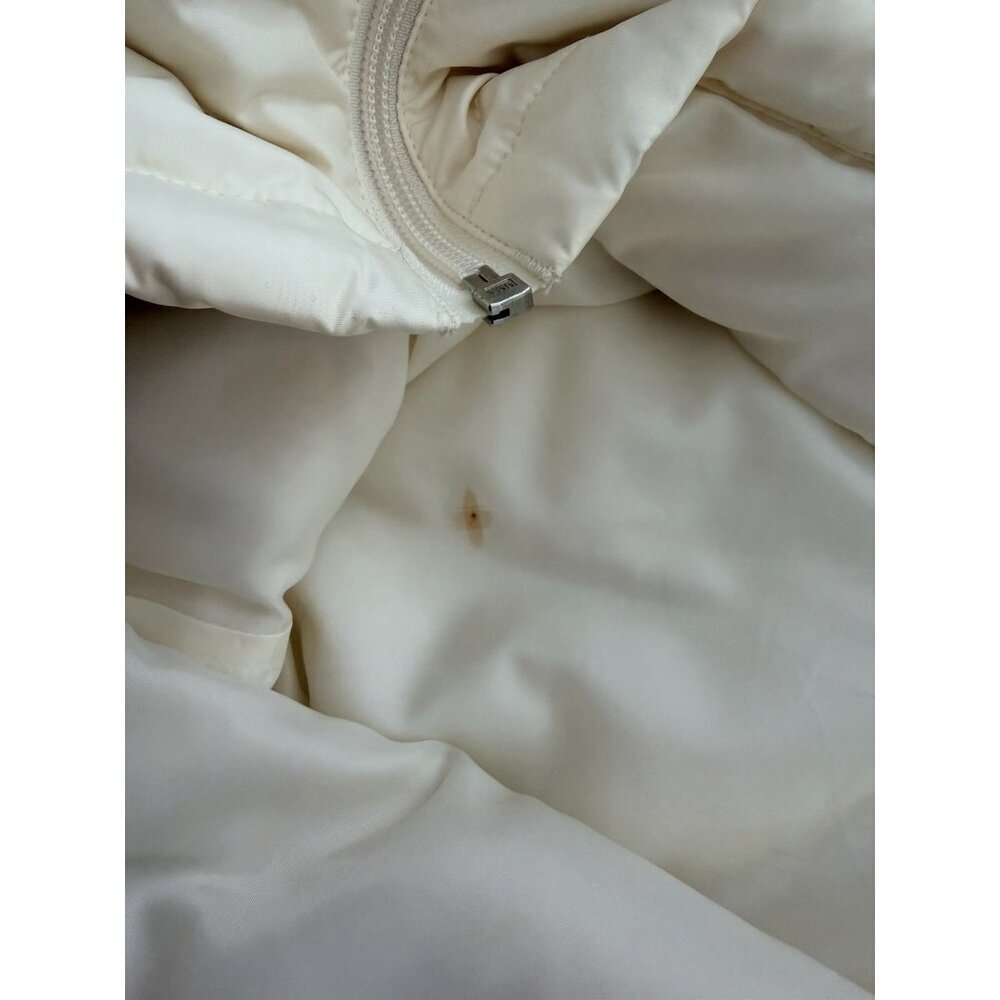 Lands’ End Ivory Down Filled Puffer Vest Women's Size S 6-8 Quilted - Picture 9 of 9